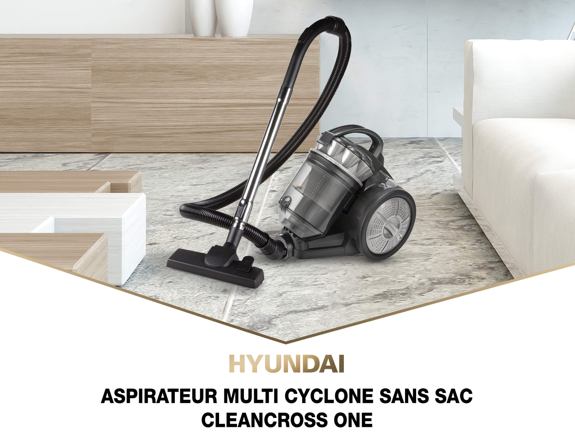 Aspirateur traineau sans sac HYUNDAI HY APR1508 002 700W Bluetech